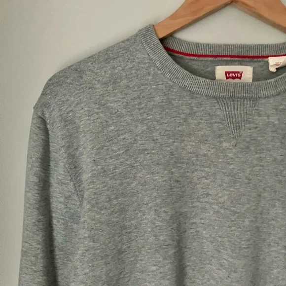Levi's Gray Men's Crewneck Sweater - Large - Picture 3 of 11